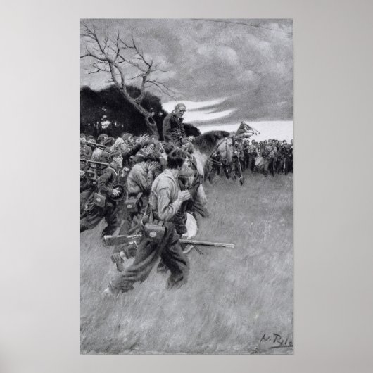 彼の軍隊は泣いて泣きながら解散した ポスター (正面)