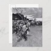 彼の軍隊は泣いて泣きながら解散した ポストカード (正面/裏面)