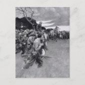 彼の軍隊は泣いて泣きながら解散した ポストカード (正面)