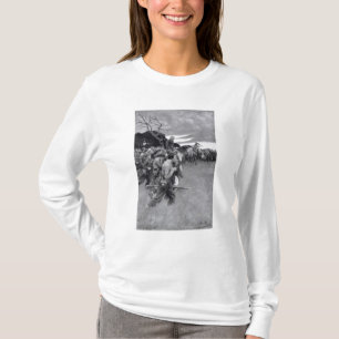 彼の軍隊は泣およびsobbingを壊しました tシャツ