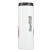 彼の軽いカボチャのグラフィックを輝かす タンブラー (裏面)