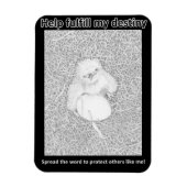 彼の運命の野生生物のラトの毒殺を達成す救る マグネット (縦)