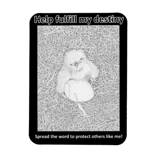 彼の運命の野生生物のラトの毒殺を達成す救る マグネット (縦)