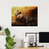 彼の野生の王位芸術のポスター/プリント ポスター (ホームオフィス)