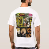 彼の金は私の金だ。ベーシックダークTシャツ Tシャツ (裏面)