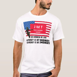 彼の金は私の金。ベーシック ダーク Tシャツ