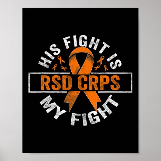 彼の闘いは私の闘い RSD CRPS啓発 2 ポスター (正面)