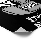 彼の闘い私の闘い 脳がん啓発月 su ポスター (角)