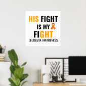 彼の闘病性白血病認識度 ポスター (ホームオフィス)