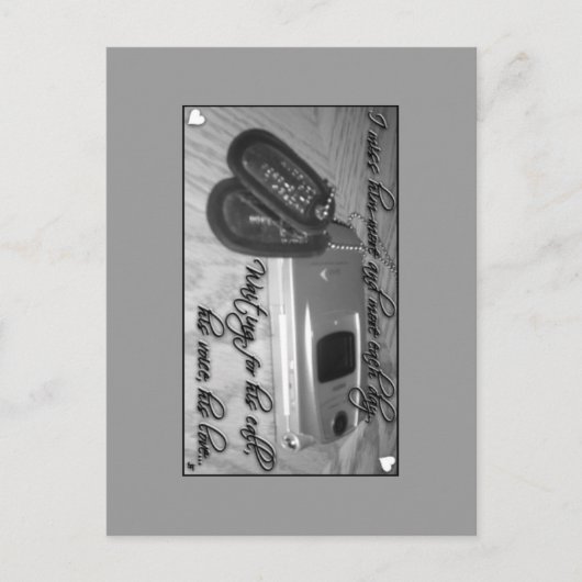 彼の電話を待っています… ポストカード (正面)