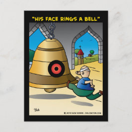 「彼の顔リングや輪は鐘だ」 ポストカード