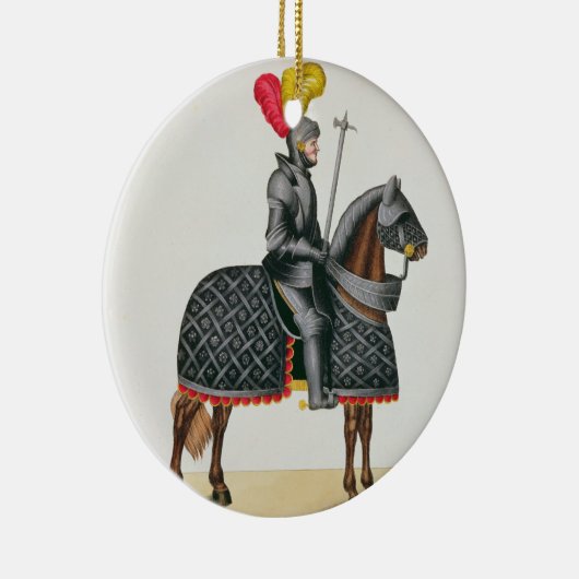 彼の馬の装甲、「Histoからのプレートでナイト爵に叙して下さい セラミックオーナメント (右)