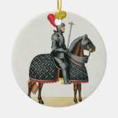 彼の馬の装甲、「Histoからのプレートでナイト爵に叙して下さい セラミックオーナメント (正面)
