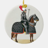 彼の馬の装甲、「Histoからのプレートでナイト爵に叙して下さい セラミックオーナメント (裏面)