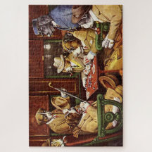 彼の駅とフォーエスドッグ遊ズトランプのポーカー