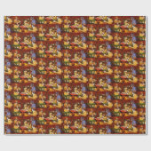 彼の駅とフォーエスドッグ遊ズトランプのポーカー ラッピングペーパー (フラット)