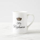 彼の高度(彼のおよび彼女の物の部分は置きました) ボーンチャイナマグカップ (右)