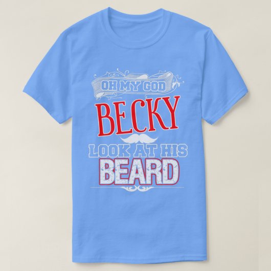 彼の髭を見る Tシャツ (デザイン正面)