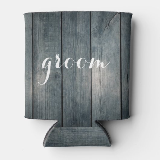 彼の黒いクーラーボックス結婚のためにグルーミング 缶クーラー (正面)