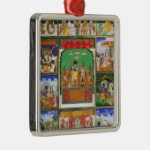 彼の10人の具象の中心、ジャイプル、RのVishnu メタルオーナメント (右)