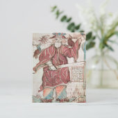 彼の2カラス、HuginおよびMuninのOdin、 ポストカード (スタンド正面)