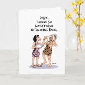 彼の50誕生日グリーティングカード カード (黄色い花)