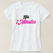 彼の7分間の可愛いペアの女性向けTシャツ