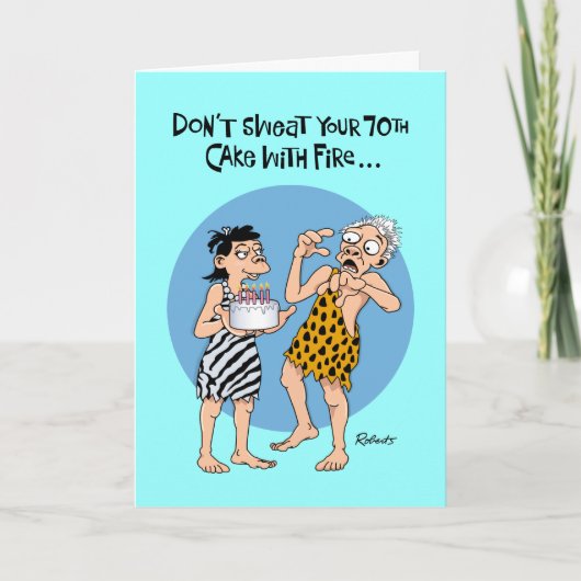 彼の70番目の誕生日 カード (正面)