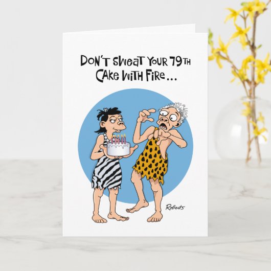 彼の79誕生日 カード (黄色い花)