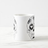 「彼の」砂糖のスカルのマグ コーヒーマグカップ (中央)