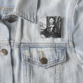 彼の「ChrからのウィリアムLilly (1602-81年)のポートレート、 缶バッジ (インサイチュ)