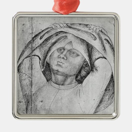 彼のchainmailをはずしている兵士 メタルオーナメント (正面)