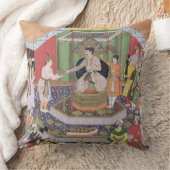 彼のFOSによって心に抱かれる皇帝Akbar (r.1556-1605) クッション (ブランケット)