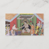 彼のFOSによって心に抱かれる皇帝Akbar (r.1556-1605) 名刺 (裏面)