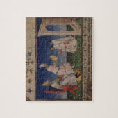 彼のgを与えている氏Fr 2810 f.3v Kublai Khan (1214-94年) ジグソーパズル (縦)