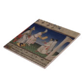 彼のgを与えている氏Fr 2810 f.3v Kublai Khan (1214-94年) タイル (側面)