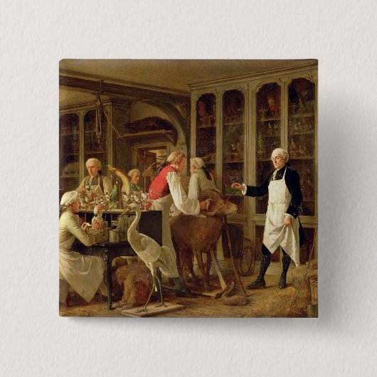 彼のLaboraのルイジーンMarie Daubenton (1716-99年) 缶バッジ (正面)