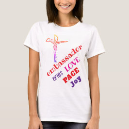 彼のLOVE Tシャツの大使です Tシャツ