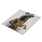 彼のWarlikの記章と飾られるMato-Tope タイル (側面)