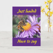 彼はあなたに言うために上陸した***おめでとう*****カード カード (黄色い花)