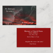 彼はあなたのためにちょうど…死にました 名刺 (正面/裏面)