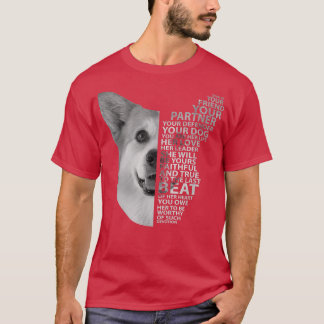 彼はあなたの友人パートナーのディフェンダーCorgi Mom Corgi Tシャツ