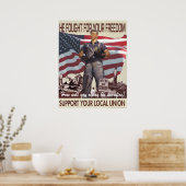 彼はあなたの自由のために戦った – 親連合のポスター ポスター (キッチン)