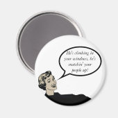 彼はあなたのWindowsの登山である マグネット (正面/裏面)