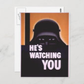 彼はあなたを見ているプロパガンダ ポストカード (正面/裏面)