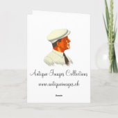 彼はあまり無駄ではない – ハンサムなレトロマン カード (裏面)