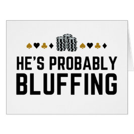 彼はおそらくブルーフィングマッチングカジノトランプのポーカーギフト