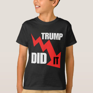 彼はおもしろいIt経済株Tee Trump Politicalを行った Tシャツ