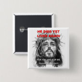 彼はけれども生命死にました 缶バッジ (正面&裏面)