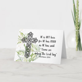 「彼はここにいない」イースターノートカード ノートカード